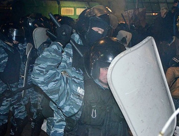 Разгон Евромайдана. Хроника фото