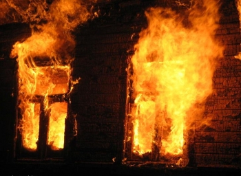 В Бердянске произошел большой пожар фото