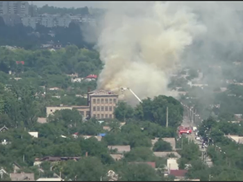 На момент пожара в запорожской школе были дети (фото, видео) фото