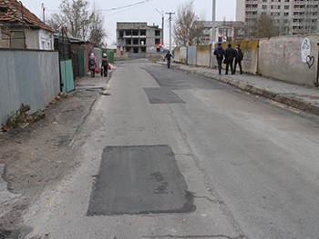 В Мелитополе ноябрь ремонту дорог не помеха фото