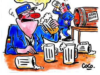 Charlie Hebdo опубликовал новую карикатуру на теракты в Брюсселе фото