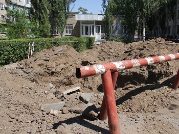 Теплотрасса не выдержала испытаний фото