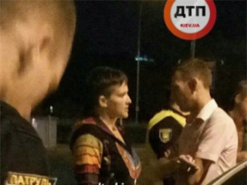 Савченко попала в ДТП в Киеве  фото