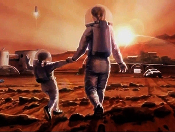 Компания SpaceX думает отправить к Марсу миллион колонистов фото