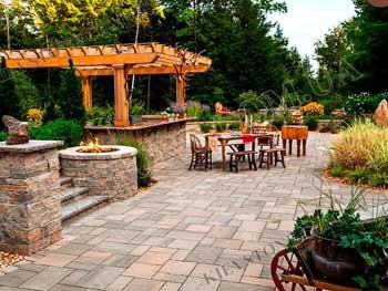 Чудеса ландшафтного дизайна с брусчаткой фото
