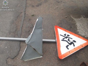 Похитителей дорожных знаков поймали с поличным фото