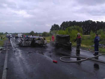 Жуткое ДТП на Киевщине: депутат сгорел в машине  фото