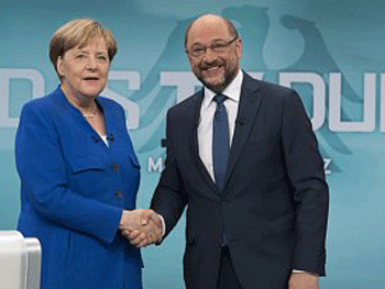 Меркель победила Шульца на решающих теледебатах перед выборами фото