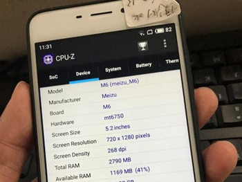 В Сеть попали фотографии смартфона Meizu M6 фото