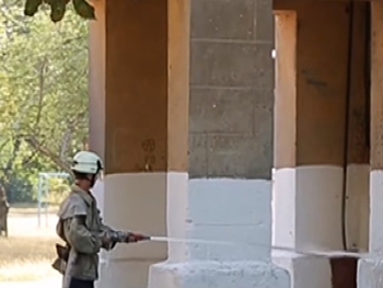 На Донбассе обстреляли школу фото