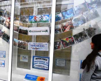 Фотосушка в окнах-витринах заставляет восхищаться фото