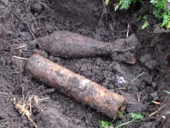 В столичном парке обнаружили снаряд Второй мировой войны фото