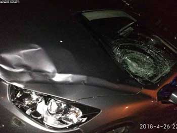 Под Львовом пьяный водитель сбил патрульного и пытался убежать (Фото) фото