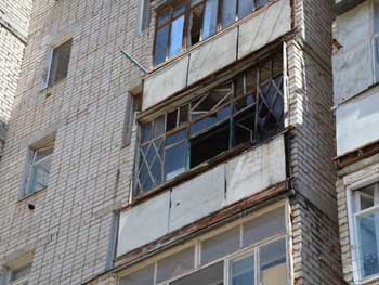 В многоэтажке Нового Мелитополя горел балкон фото