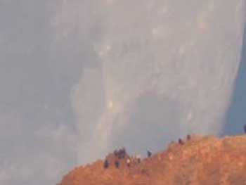 Сеть взорвало удивительное видео гигантской Луны, надвигающейся на людей фото