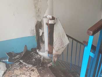В подъезде одной из бердянских многоэтажек прозвучал взрыв фото