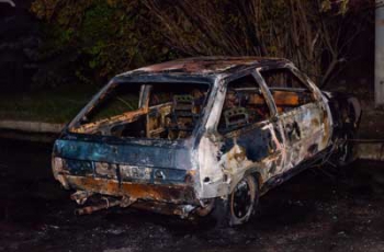 В Константиновке сгорел автомобиль фото