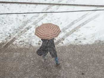 В Крыму выпал первый снег фото