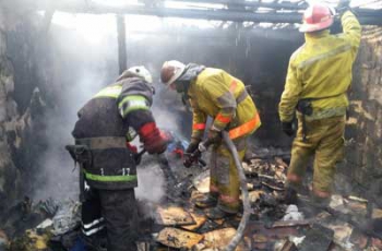 В Мелитополе на территории частного дома горел гараж фото