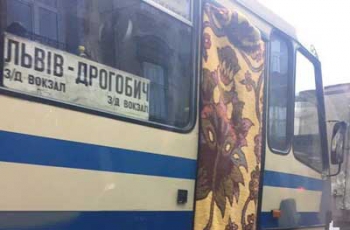 Современный автобус шокировал жителей Украины  фото