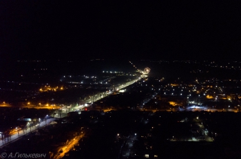Ночной Мелитополь сняли с высоты  фото
