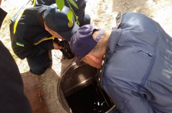 В Запорожье женщина провалилась в четырехметровый люк фото