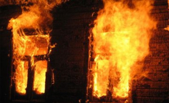 В мелитопольском селе горел дом фото