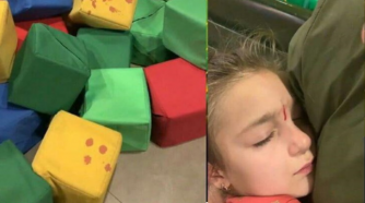 В Днепре девочка рассекла лицо о торчащую пружину в игровом центре  фото