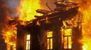 На Запорожье горел дом фото