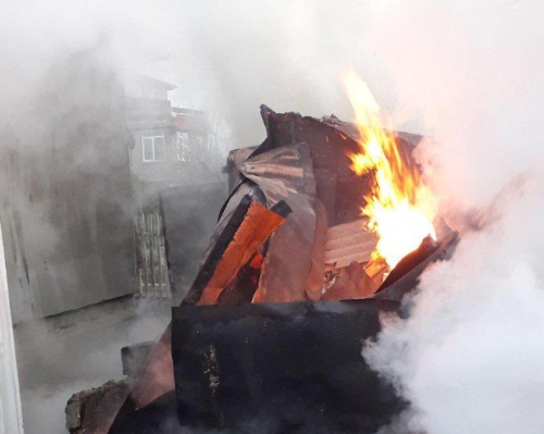 В Запорожье тушили частное домовладение  фото