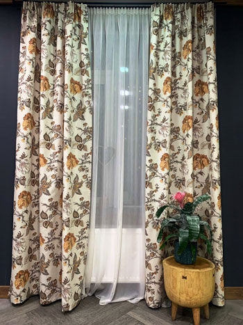 Текстильное оформление окон фото