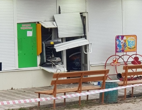 Банкомат в Энергодаре взорвали бывшие правоохранители фото