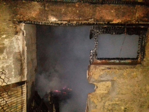 В одном из мелитопольских домов горела крыша фото
