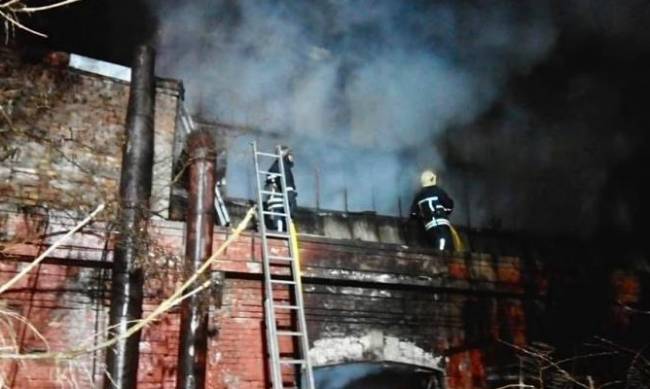 В Запорожской области произошёл масштабный пожар на складе завода  фото
