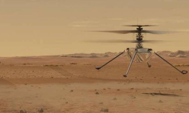 В NASA объявили о запуске вертолета на Марсе  фото