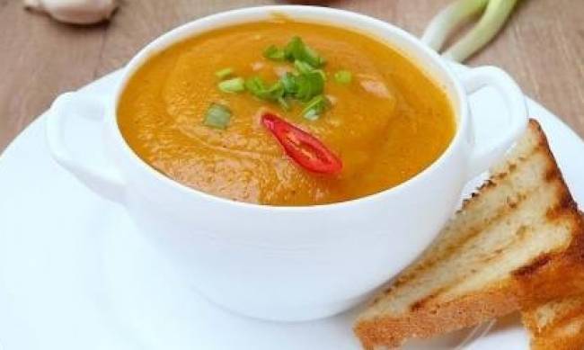 Рецепт дня: суп-пюре с репой и морковью фото