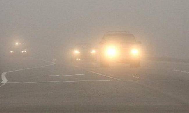 Запорожских водителей предупреждают о густом тумане фото