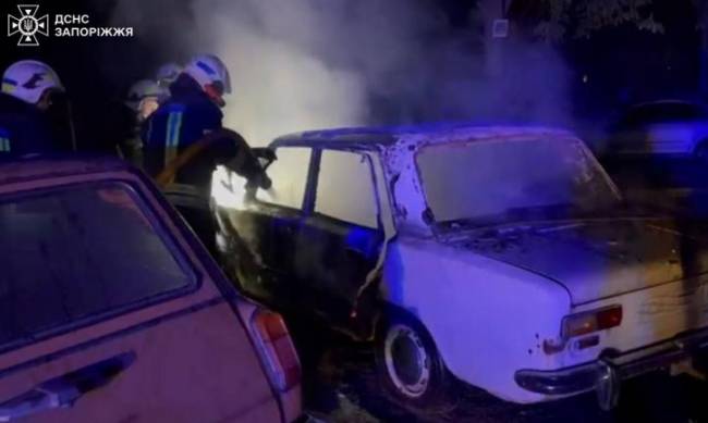В одному з районів Запоріжжя спалахнула автівка фото