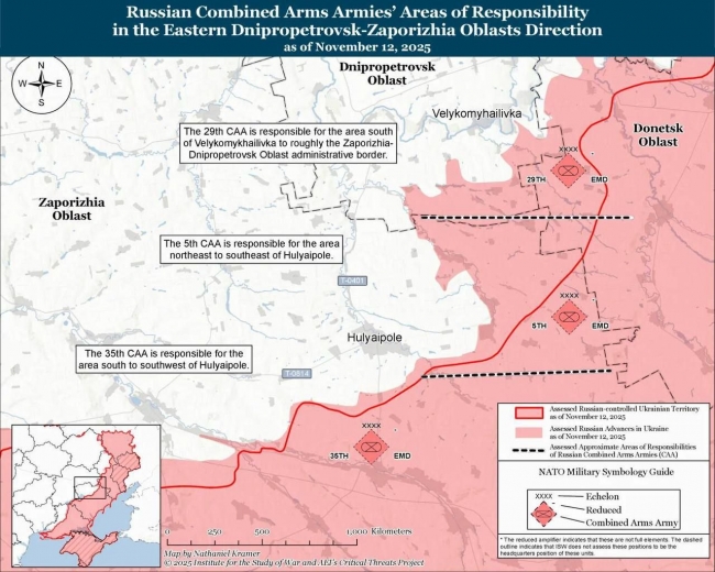 Ситуація на Гуляйпільському напрямку погіршується — ISW фото