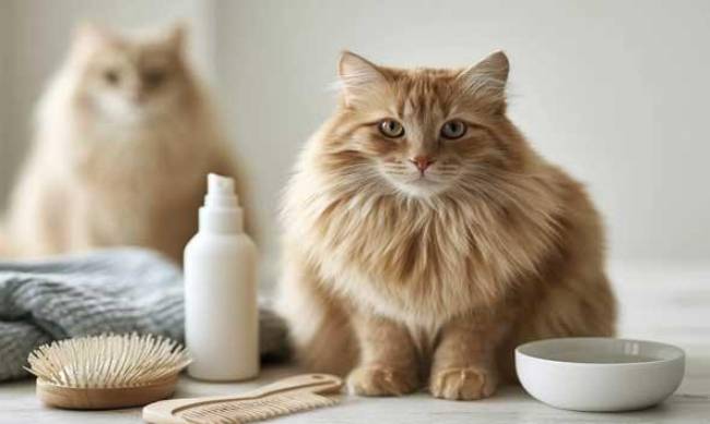 Перша допомога для шерсті котика влітку фото